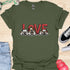 Love is a four legged word - V1 - Cute Dogs T-Shirt